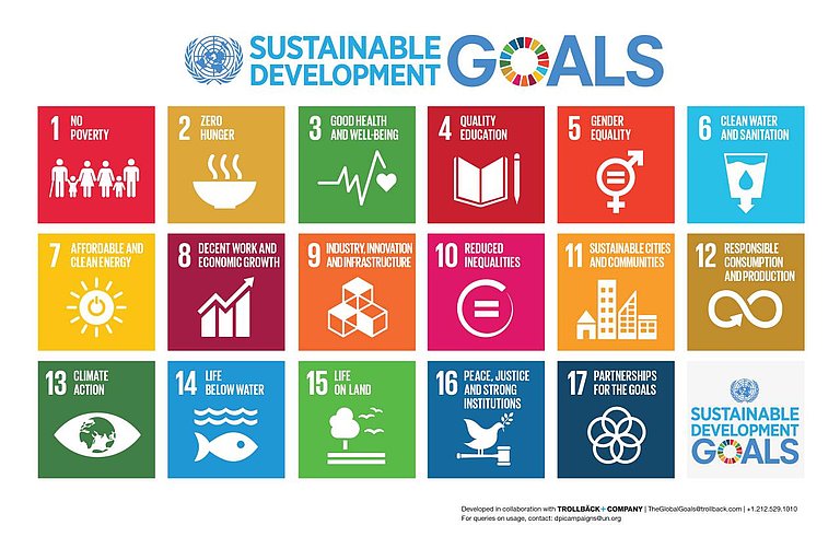 Sustainable Development Goals: 17 Ziele für eine nachhaltige Entwicklung (Quelle: UN)