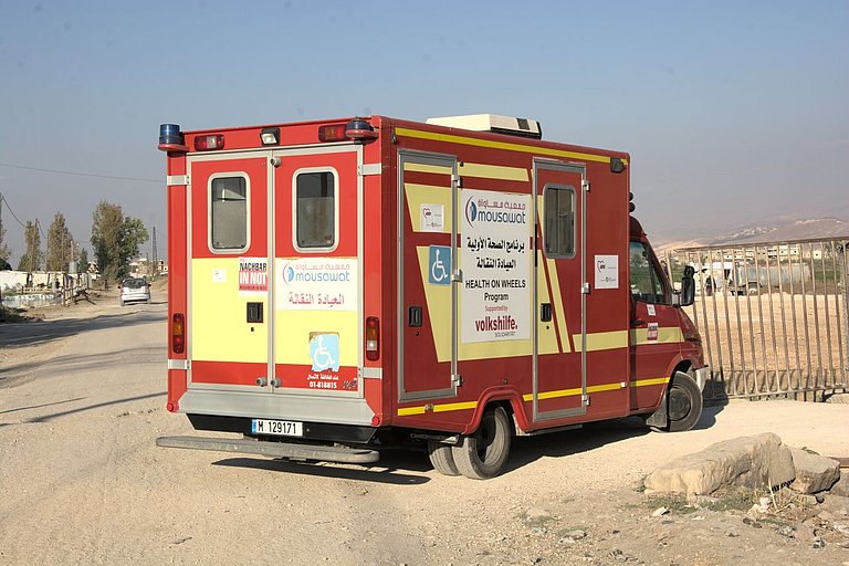 An ambulance coach