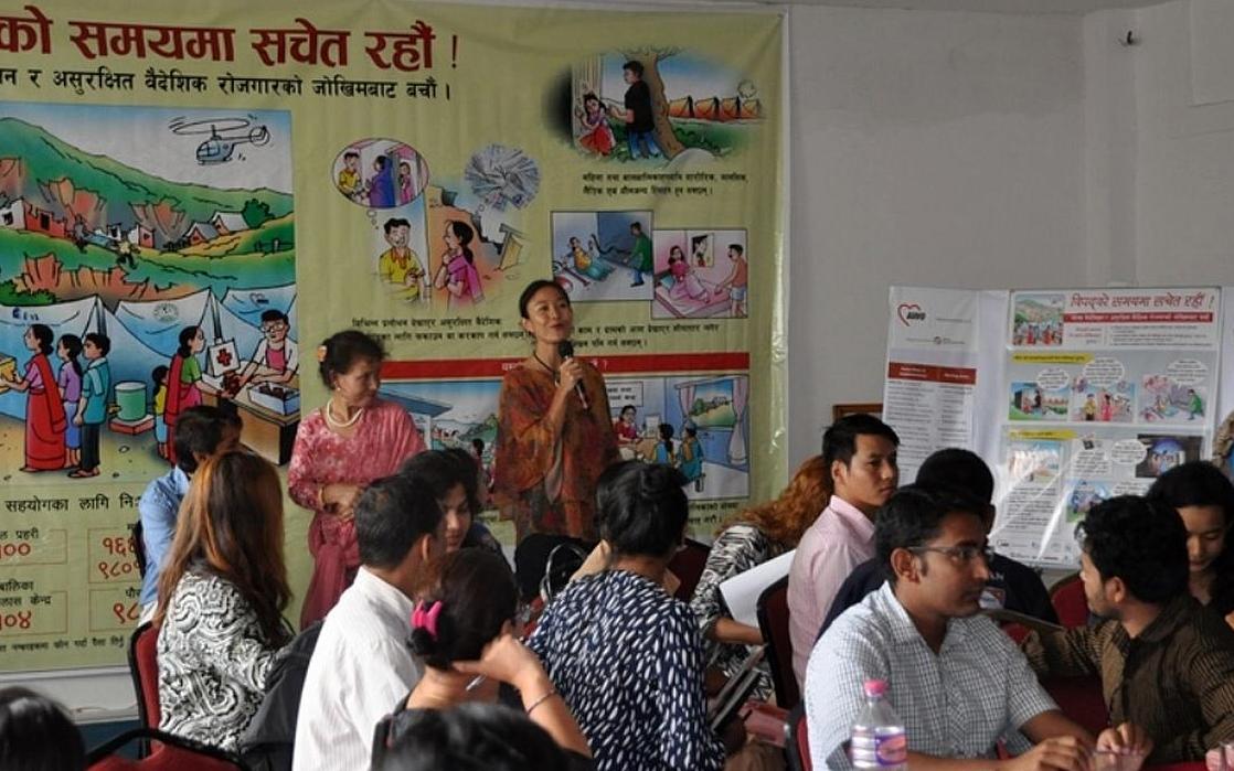 Erdbeben Nepal: Gemeinsam gegen Menschenhandel (Foto: AWO International)