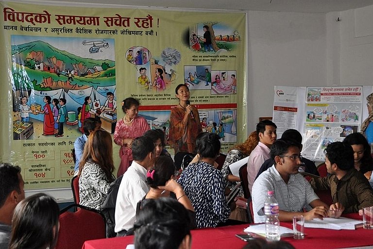 Erdbeben Nepal: Gemeinsam gegen Menschenhandel (Foto: AWO International)