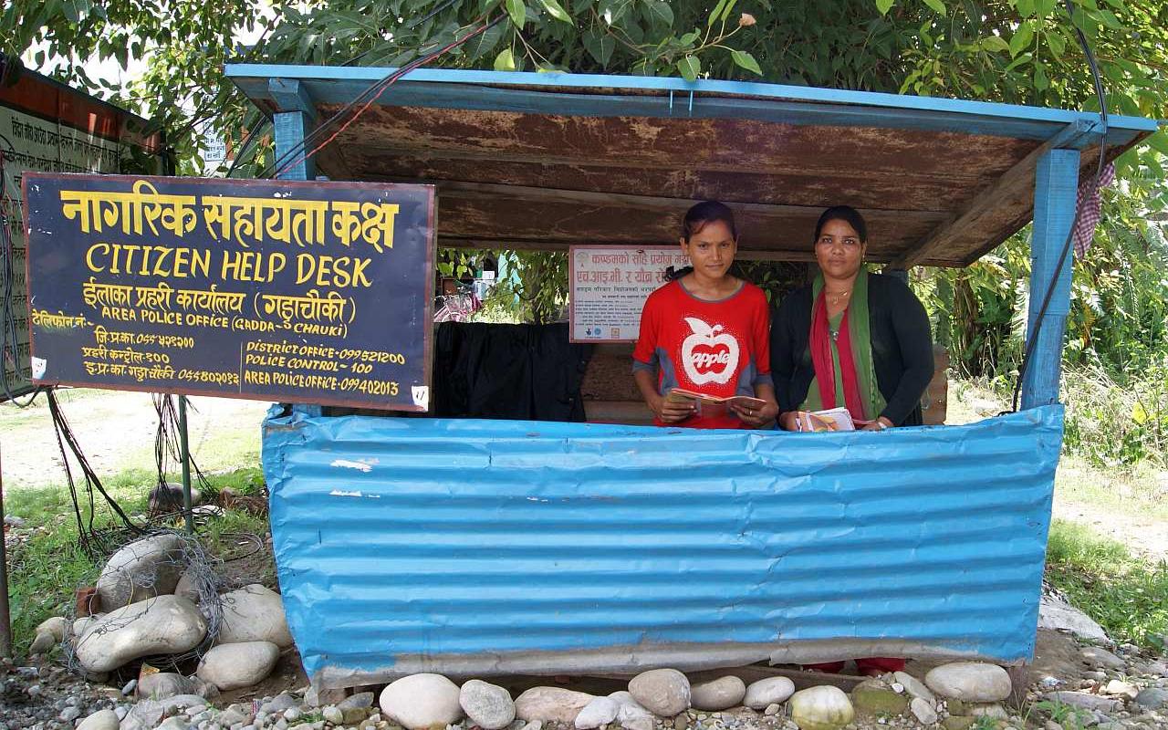Eine Hilfs- und Informationsstelle für Migrant*innen von unserer Partnerorganisation NEEDS im Westen Nepals