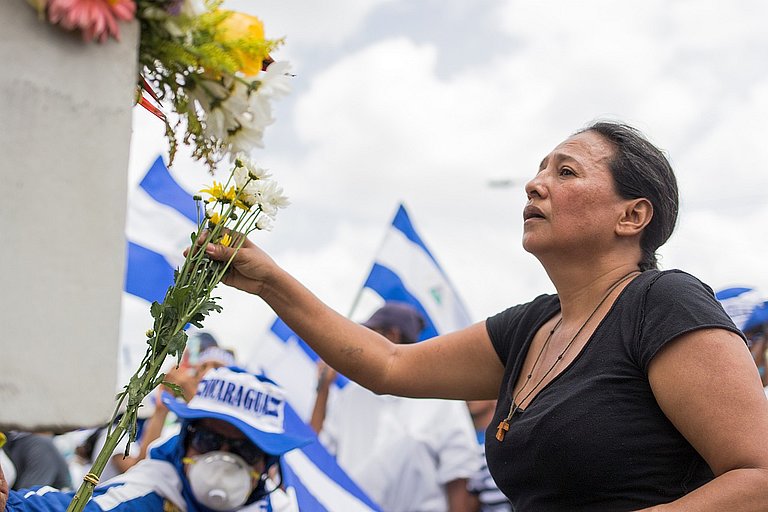 „Die nicaraguanische Bevölkerung sucht mithilfe des Nationalen Dialogs einen friedlichen Ausgang des Konfliktes“, so Caldera