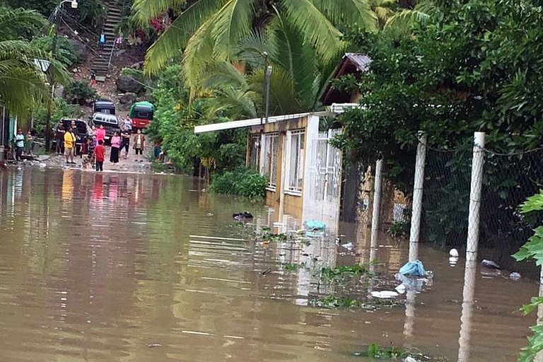 Sturmtief Eta sorgte vielerorts für Überschwemmungen, wie hier in Potrerillos in Honduras (Foto: AWO International/OCDIH)